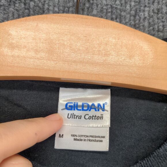 Rugby Elegant Violence Long Sleeve T-shirt Mens Medium Black Embroidered - Picture 9 of 14